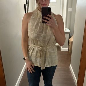 Floral Tank with Belt